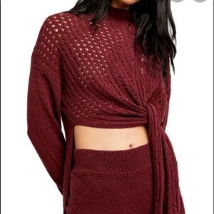 FREE People Harper pretty berry 2 pc set❤️